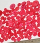 Preview: ca. 50 g Knöpfe aus Kunststoff pink Mix verschiedene Größen und Formen