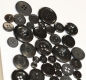 Preview: ca. 50 g Knöpfe aus Kunststoff schwarz-dunkelblau Mix verschiedene Größen und Formen