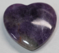 Preview: 1 Herz Naturstein Amethyst ca. 40 mm x 40 mm x 10 mm