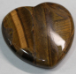 Preview: 1 Herz Naturstein Tigerauge ca. 40 mm x 40 mm x 10 mm