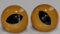 Preview: 1 Paar 8 mm Kunststoffaugen Katze dunkelgelb zum Annähen