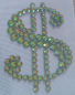 Preview: Swarovski-Bügelapplikation Dollar Vitrail med.