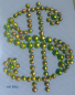 Preview: Swarovski-Bügelapplikation Dollar Vitrail med.