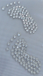 Preview: Swarovski-Bügelapplikation Füße gefüllt