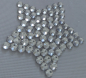 Preview: Swarovski-Bügelapplikation Stern gefüllt crystal
