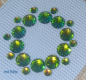 Preview: Swarovski-Bügelapplikation Ornament mini Vitrail med