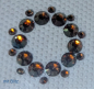 Preview: Swarovski-Bügelapplikation Ornament mini Copper
