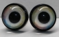 Preview: 1 Paar 14 mm Sicherheitsaugen Kunststoff mit Glas hell pastell
