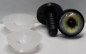 Preview: 1 Paar 14 mm Sicherheitsaugen Kunststoff mit Glas gelb flieder