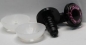 Preview: 1 Paar 14 mm Sicherheitsaugen Kunststoff mit Glas purple