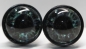 Preview: 1 Paar 14 mm Sicherheitsaugen Kunststoff mit Glas grün dunkel