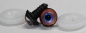 Preview: 1 Paar 14 mm Sicherheitsaugen Kunststoff mit Glas orange blau