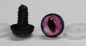 Preview: 1 Paar 17 mm Sicherheitsaugen Kunststoff mit Glas rosa pastell