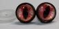 Preview: 1 Paar 17 mm Sicherheitsaugen Kunststoff mit Glas rot hellgelb
