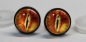Preview: 1 Paar 17 mm Sicherheitsaugen Kunststoff mit Glas orange gelb