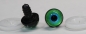 Preview: 1 Paar 17 mm Sicherheitsaugen Kunststoff mit Glas grün blau