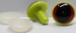 Preview: 1 Paar 22 mm Sicherheitsaugen Kunststoff mit Glas rot Katze Drache