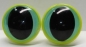 Preview: 1 Paar 22 mm Sicherheitsaugen Kunststoff mit Glas mint Katze Drache