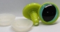 Preview: 1 Paar 22 mm Sicherheitsaugen Kunststoff mit Glas mint Katze Drache