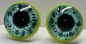 Preview: 1 Paar 22 mm Sicherheitsaugen Kunststoff mit Glas pastell mint
