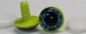 Preview: 1 Paar 22 mm Sicherheitsaugen Kunststoff mit Glas blau weiß schwarz