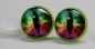 Preview: 1 Paar 22 mm Sicherheitsaugen Kunststoff mit Glas bunt Katze Drache