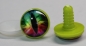 Preview: 1 Paar 22 mm Sicherheitsaugen Kunststoff mit Glas bunt Katze Drache