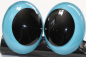 Preview: 1 Paar Sicherheitsaugen oval 23,5 mm x 18,5 mm karibik Schielaugen