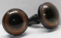 Preview: 1 Paar Sicherheitsaugen 14 mm mittelgroße runde Pupillen braungrau schimmernd verschiedenfarbige Iris