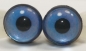 Preview: 1 Paar Sicherheitsaugen 10 mm kleine runde Pupillen zartblau schimmernd verschiedenfarbige Iris