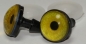 Preview: 1 Paar Sicherheitsaugen 14 mm sehr kleine runde Pupillen goldgrün schimmernd verschiedenfarbige Iris