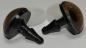 Preview: 1 Paar Sicherheitsaugen 16 mm sehr kleine runde Pupillen grünblau schimmernd verschiedenfarbige Iris