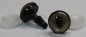 Preview: 1 Paar Sicherheitsaugen 14 mm mittlere geschlitzte Pupillen beige schimmernd verschiedenfarbige Iris