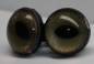 Preview: 1 Paar 14 mm Sicherheitsaugen mittlere geschlitzte Pupillen grünblau schimmernd verschiedenfarbige Iris