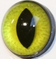 Preview: 1 Paar Sicherheitsaugen 18 mm große geschlitzte Pupillen goldgrün schimmernd verschiedenfarbige Iris