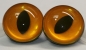 Preview: 1 Paar Sicherheitsaugen 30 mm kupfergold schimmernd Katze Drache
