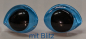 Preview: Sicherheitsaugen spitz zulaufend hellblau 16 mm x 21 mm