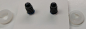 Preview: Sicherheitsaugen Glitter blau mit Wimpern 16 mm x 21 mm 2
