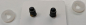 Preview: Sicherheitsaugen Glitter Gelb mit Wimpern 16 mm x 21 mm 2