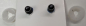 Preview: Sicherheitsaugen Blau metallic mit Wimpern 16 mm x 21 mm 2