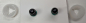 Preview: Sicherheitsaugen Saftgrün mit Wimpern 16 mm x 21 mm 2