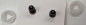 Preview: Sicherheitsaugen Zimt metallic mit Wimpern 16 mm x 21 mm 2
