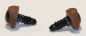 Preview: 1 Paar Augenlider hellbraun links rechts (passend für  10 mm Sicherheitsaugen)