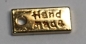 Preview: 1 Button aus Metall "handmade" goldfarben ca. 11 mm x 5 mm zum Annähen