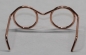 Preview: Brille ca. 3,2 cm rosegold ohne Gläser für Teddies oder Puppen Accessoire Requisite
