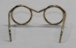 Preview: Brille ca. 3,3 cm gold ohne Gläser für Teddies oder Puppen Accessoire Requisite