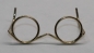 Preview: Brille ca. 3,3 cm gold ohne Gläser für Teddies oder Puppen Accessoire Requisite