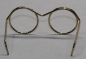 Preview: Brille ca. 4 cm gold ohne Gläser für Teddies oder Puppen Accessoire Requisite
