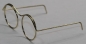 Preview: Brille ca. 5,5 cm gold ohne Gläser für Teddies oder Puppen Accessoire Requisite