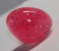 Preview: Sicherheitsnase dreieckig hart pink Glitter mit Sicherheitsscheibe